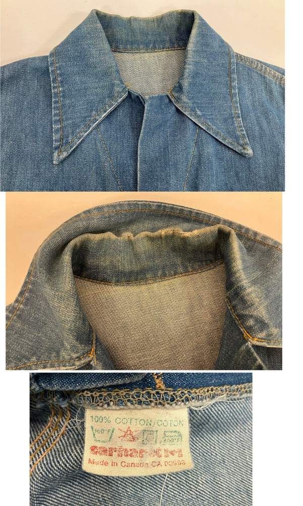 カーハート Carhartt ～50's 50年代 ハートボタン デニムカバーオール ハンティングジャケット vintage ヴィンテージ - ジャケット ブルー 101MT-4133