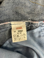 ステューシー STUSSY リーバイス LEVI’S シルバーステッチ 32インチ 50567 デニム ネイビー W32×L34 101MB-601