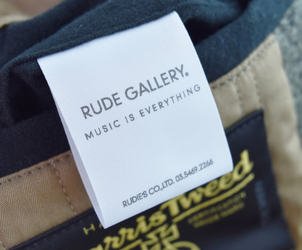 ルードギャラリー RUDE GALLERY HARRIS TWEED ハリスツイード ウールジャケット ブルゾン 4 ジャケット グリーン 103MT-3178