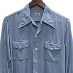 【曜日割引対象外】 ヴィンテージ vintage 40's~50's  長袖シャツ ブルー 201MT-3529 VB