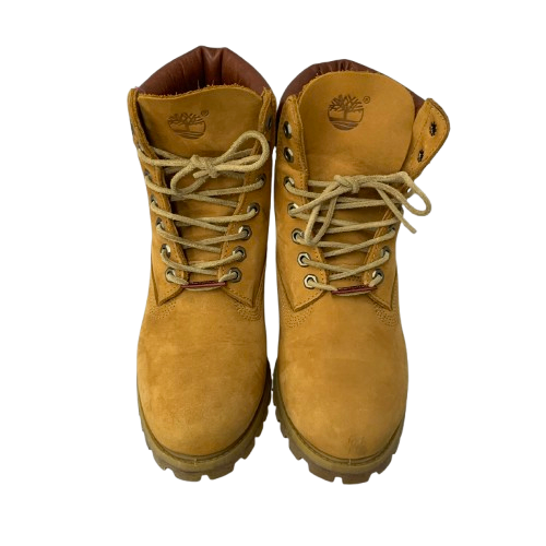 ティンバーランド Timberland イエローブーツ 6941R メンズ靴 ブーツ ワーク ブラウン 25.5cmサイズ 201-shoes1362