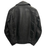 【曜日割引対象外】 ルイスレザー Lewis Leathers 70's~ BRONX JACKET ブロンクスジャケット OPTIZIP 青羽タグ レギュラーフィット ジャケット ブラック 38サイズ 201MT-3442 VB