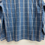 【曜日割引対象外】 ヴィンテージ vintage 50's TOWNCRAFT long-sleeve shirt オープンカラー チェック 長袖シャツ ブルー Mサイズ 201MT-3824 VB