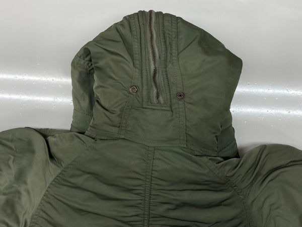 アルファインダストリーズ ALPHA INDUSTRIES N-2B FLIGHT JACKET フライト ジャケット ジップアップ ファー 短丈 軍物 ARMY ミリタリー アウター 緑 ジャケット 無地 グリーン Sサイズ 104MT-1915