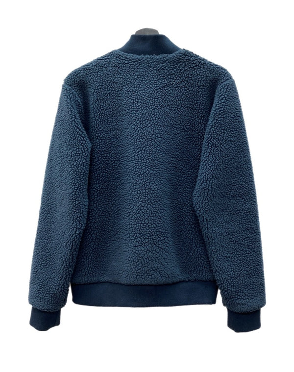 パタゴニア Patagonia 19AW RETRO-X BOMBER JACKET レトロ ボマー ジャケット ボア フリース ジップアップ アウトドア 紺 22830FA19 ジャケット ロゴ ネイビー Sサイズ 104MT-1736