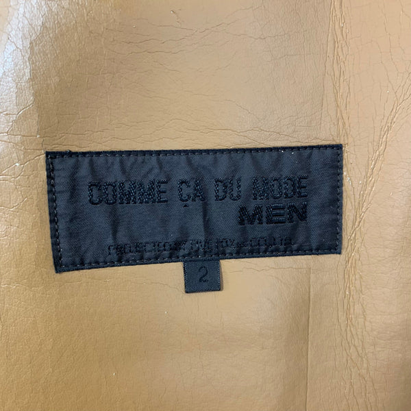 コムサ・デ・モード COMME ÇA DU MODE MEN 合皮 コート コート ブラウン 2サイズ 201MT-4723