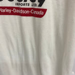 【曜日割引対象外】 ハーレーダビッドソン HARLEY-DAVIDSON ~80's deeley PENMANS カナダ製  Tシャツ ホワイト Mサイズ 201MT-4103 VB