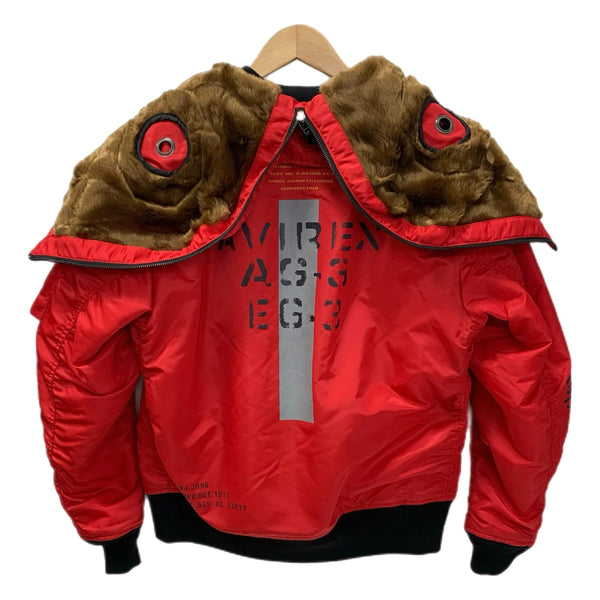 アヴィレックス AVIREX MA-1 リモデル REMODEL 783-4952053 ジャケット レッド Mサイズ 201MT-4654