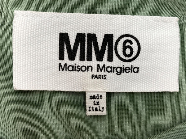 エムエムシックス MM6 メゾンマルジェラ Maison Margiela 18SS メッシュ レイヤード タンクトップ ノースリーブ BLACK 黒 S52NC0112 S23165 半袖カットソー 無地 ブラック Mサイズ 104LT-159