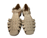パスクッチ PASCUCCI グルカサンダル フラットシューズ ペタ靴 編み込み スウェード スエード イタリア製 MADE IN ITALY BEIGE 7443 レディース靴 サンダル ストラップ ベージュ SIZE37 104S-724