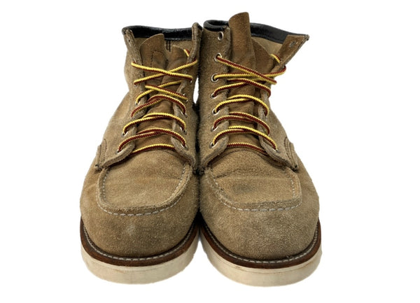 レッドウィング RED WING 90s 6-inch Classic Moc インチ クラシックモック Irish Setter USA製 スエード vibram シューズ 薄茶 メンズ靴 ブーツ ワーク ベージュ 104S-736