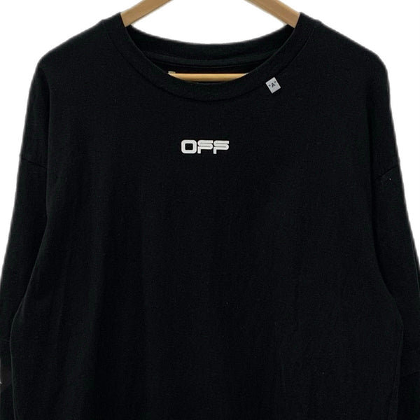 オフホワイト Off-White double caravaggio square t-shirt ロンT ブラック Mサイズ 201MT-3423