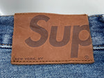 シュプリーム SUPREME 24FW Distressed Loose Fit Selvedge Jean ディストレスト ルーズ フィット セルビッチ ジーンズ 青 無地 デニム ブルー サイズ 34 104MB-299