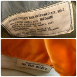 【曜日割引対象外】 リアルマッコイズ THE REAL McCOY'S REAL McQUEEN MA-1 フライト ジャケット カーキ Mサイズ 201MT-3433 VB