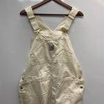【曜日割引対象外】 カーハート Carhartt 80's USA製 オーバーオール 100周年 64310 つなぎ・オーバーオール ホワイト 40×34サイズ 201MB-1008 VB
