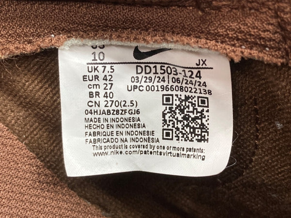 ナイキ NIKE 24年製 W DUNK LOW CACAO WOW ダンク ロー ローカット シューズ 白 茶 DD1503-124 メンズ靴 スニーカー ブラウン 27cm 104S-1011