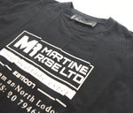 マーティンローズ MARTINE ROSE  19SS ロゴ プリント 半袖Tシャツ 黒 Tシャツ ブラック Lサイズ 103MT-2730