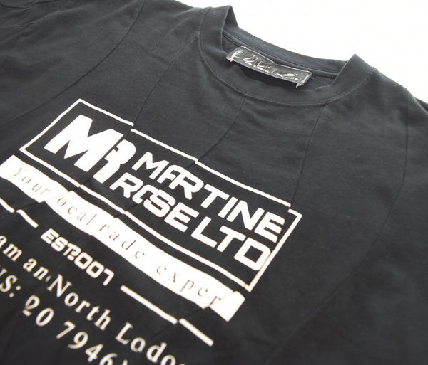 マーティンローズ MARTINE ROSE  19SS ロゴ プリント 半袖Tシャツ 黒 Tシャツ ブラック Lサイズ 103MT-2730