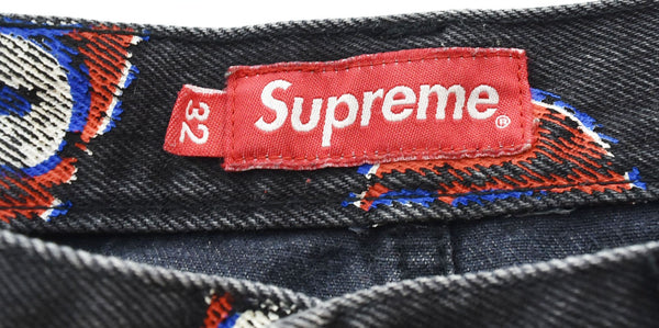シュプリーム Supreme 17SS 666 denim jeans pants デニムペインター パンツ 黒 デニム ブラック 32 103MB-363