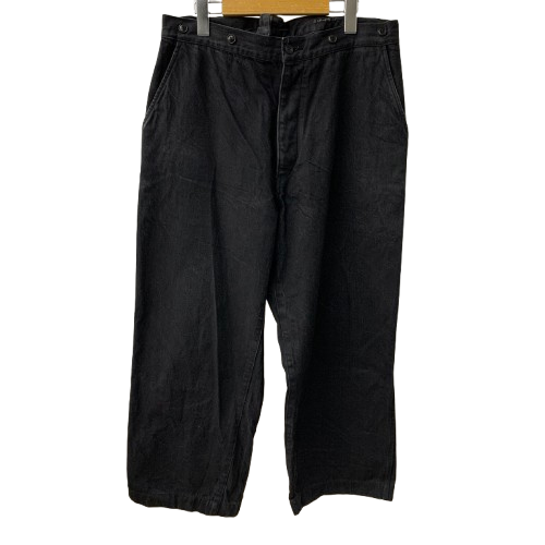 コモリ COMOLI 23AW デニムオーバーパンツ R01-03010 デニム ブラック サイズ2サイズ 201MB-1202