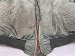 ミリタリー Military Item 50's USAF U.S.AIR FORCE MA-1 1st model Flight Jacket 最初期 黒タグ アメリカ軍 フライトジャケット 緑  ジャケット 無地 カーキ Lサイズ 104MT-1003