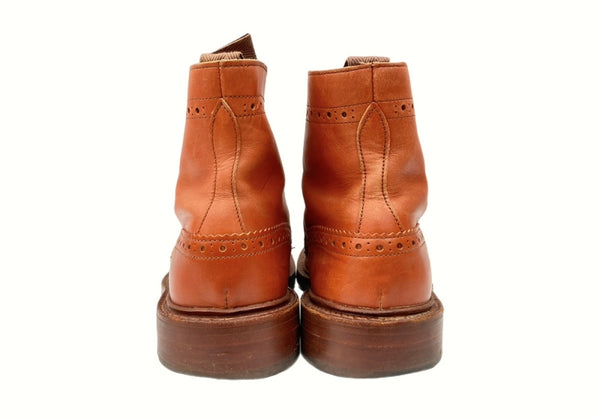 トリッカーズ Trickers COUNTRY BOOTS カントリー ブーツ レースアップ ウィングチップ 茶 2508 メンズ靴 ブーツ カントリー ブラウン サイズ 8 1/2-S 104S-679