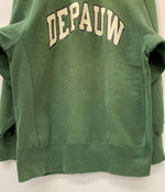 【曜日割引対象外】 チャンピオン Champion 90's REVERSE WEAVE USA製 DEPAUW スウェット グリーン XLサイズ 201MT-3136 VB