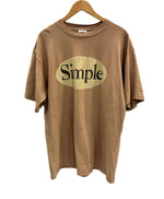 シンプルスケート Simple Skate 90's 90年代 TULTEX OLD SKATE オーバルロゴ プリントT Vintage ヴィンテージ XL Tシャツ ブラウン LLサイズ 101MT-4441