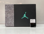 ナイキ NIKE 23年製 AIR JORDAN 3 GREEN GLOW エア ジョーダン グリーン グロー AJ3 ジャンプマン シューズ 灰 黒 CT8532-031 メンズ靴 スニーカー ブラック 29cm 104S-784