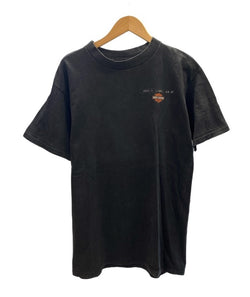 ハーレーダビッドソン Harley-Davidson 90s ©1998 Vintage ヴィンテージ ロゴプリント  黒 US古着 Tシャツ ブラック Lサイズ 101MT-2992