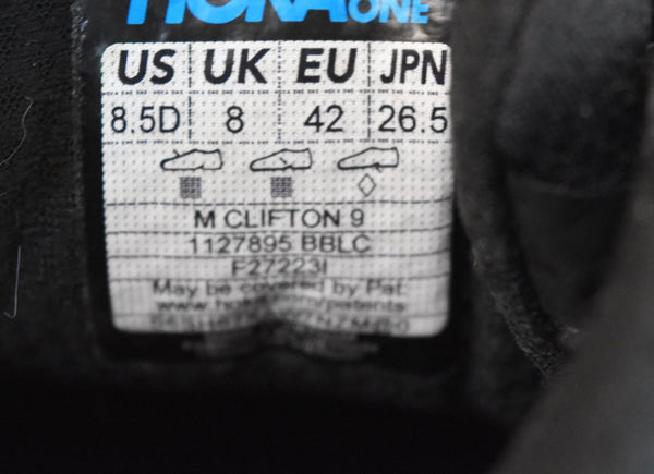 ホカオネオネ HOKA ONE ONE BONDI8 ローカットスニーカー 黒 F272231 メンズ靴 スニーカー ブラック 26.5cm 103S-901