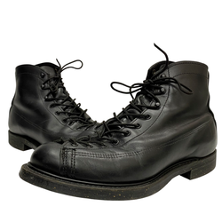 【曜日割引対象外】 レッドウィング RED WING 15年製 ワイドパネル ラインマン 8 1/2D ブラックリタン USA製 2995 メンズ靴 ブーツ ワーク ブラック 26.5cmサイズ 201-shoes1521 VB