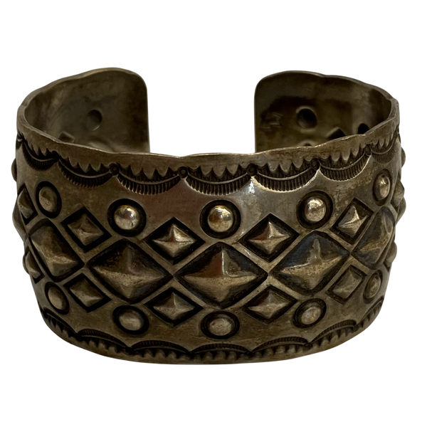 【曜日割引対象外】 【中古】インディアンジュエリー INDIAN JEWELRY Mike Thompson Sterling Silver Bracelet Navajo メンズジュエリー・アクセサリー バングル シルバー 201goods-587 VB