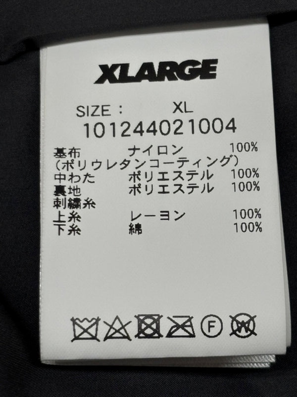 エクストララージ XLARGE QUILTING LOGO HOODED PUFFER JACKET キルティング ロゴ フーディ パファー ジャケット 黒 101244021004 ジャケット ロゴ ブラック XLサイズ 104MT-2030