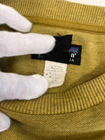 パタゴニア PATAGONIA 90s 90's 90年代 オーバルロゴ 鹿子 長袖 ポケットTシャツ ロンT 黄 ロンT イエロー Lサイズ 101MT-5110