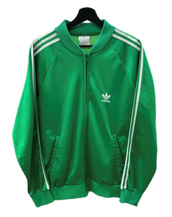 アディダス adidas 80's 80年代 Track Jacket トラック ジャケット ジャージ USA製 緑 ジャージ ロゴ グリーン Lサイズ 104MT-1476