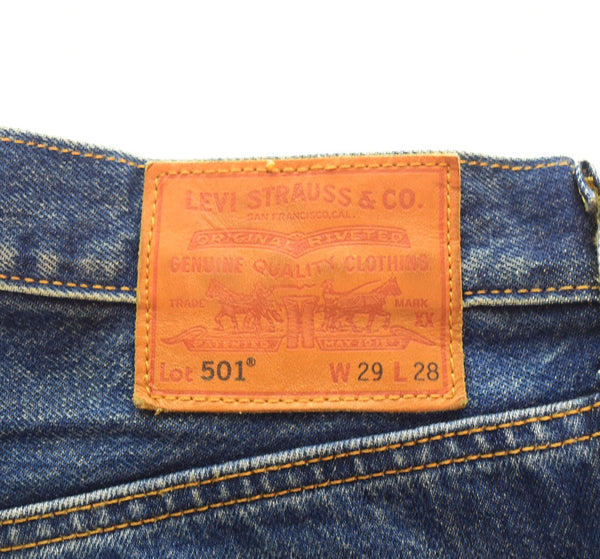 リーバイス Levi's × EDIFICE エディフィス 24SS 30th 501 ストレート デニム パンツ Levi's PREMIUM リーバイス プレミアム PC9-A9515-0000 デニム ブルー W29 L28 103MB-413