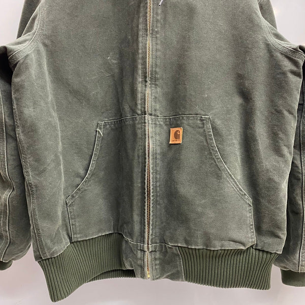 【曜日割引対象外】 カーハート Carhartt アクティブジャケット アクティブパーカー MOS メキシコ製 ジャケット グリーン Lサイズ 201MT-4708 VB