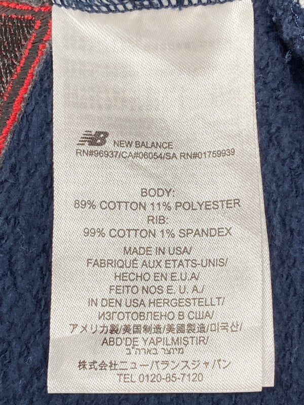 ダブルタップス WTAPS × NEW BALANCE ニューバランス ACADEMY HOODED アカデミー フーディ 紺 S2001SKU930 パーカ ロゴ ネイビー Sサイズ 104MT-1618