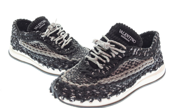 ヴァレンティノ VALENTINO  クロシェスニーカー ローカットスニーカー TVE41YO メンズ靴 スニーカー ブラック 42 26cm 103S-1295