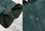 エルエルビーン L.L.Bean 80s HUNTING JACKET ハンティング ジャケット チェックネル ダック ボタン コート アウター USA製 緑 H147 ジャケット 無地 グリーン Sサイズ 104MT-1957