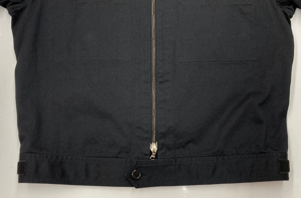 ヨウジヤマモト Yohji Yamamoto Y's for men 03AW アーカイブ ミリタリー ショートブルゾン アウター ダブルジップ 黒 MU-Y05-001 サイズ3 ジャケット 無地 ブラック 104MT-2185