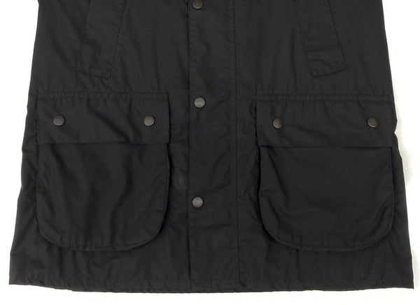 バブアー Barbour SL BEDALE JACKET ビデイル ジャケット ダブルジップ ノンオイル 裏チェック アウター 黒 MWX0529BK91 サイズ 36 ジャケット 無地 ブラック 104MT-1885