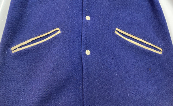 ヴィンテージ vintage 50s 50年代 BUTWIN バトウィン ボタスタ スタジャン アワードジャケット ワッペン フェード 青 ジャケット ブルー 104MT-1986