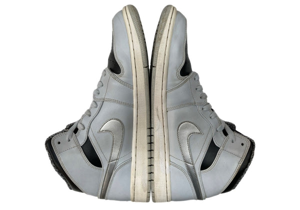 ナイキ NIKE 16年製 AIR JORDAN 1 MID PURE PLATINUM エア ジョーダン ミッド ピュア プラチナム AJ1 シューズ 灰 黒 銀 554724-032 メンズ靴 スニーカー グレー 29cm 104S-827