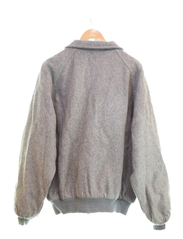 US US古着 70s THE FOX COLLECTION ウールブルゾン Made in USA 70's USA製 ジャケット グレー Lサイズ 103MT-3562