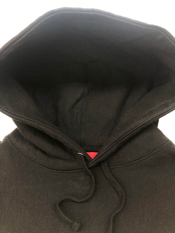 シュプリーム SUPREME Arabic Logo hooded sweatshirt アラビック ロゴ フーディ プルオーバー裏起毛 ワンポイント 黒 パーカ ロゴ ブラック Sサイズ 104MT-159