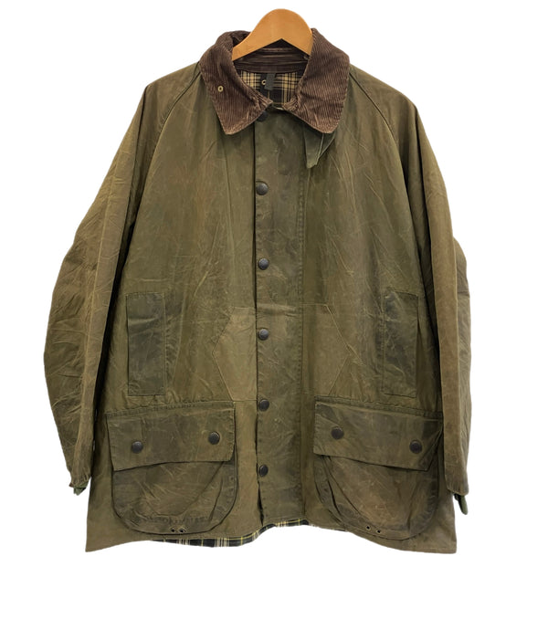 バブアー BARBOUR 90's 90年代 3ワラント BEAUFORT ビューフォート ワックス コットン オイルドジャケット ハーフコート VINTAGE ヴィンテージ A150 C46 ジャケット カーキ 101MT-5239