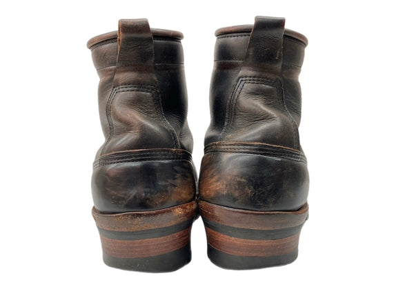 ホワイツブーツ WHITE'S BOOTS 6"SMOKE JUMPER スモーク ジャンパー 茶芯 Vibramソール レースアップ 革靴 シューズ 茶 黒 350VLTT メンズ靴 ブーツ ワーク ブラック サイズ 9E 104S-772