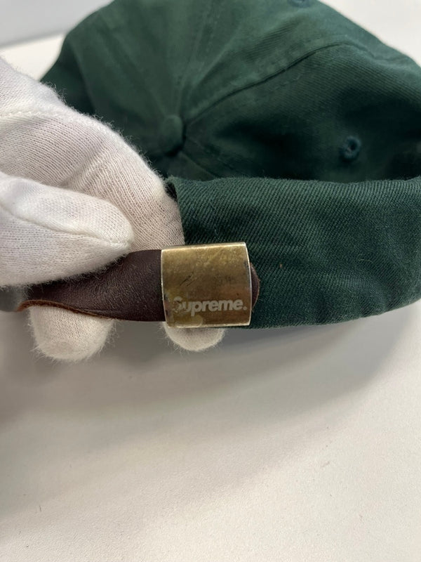 シュプリーム SUPREME Visor Label 6-Panel Dark Green バイザー 6パネル ロゴラベル 帽子 メンズ帽子 キャップ グリーン 101hat-154